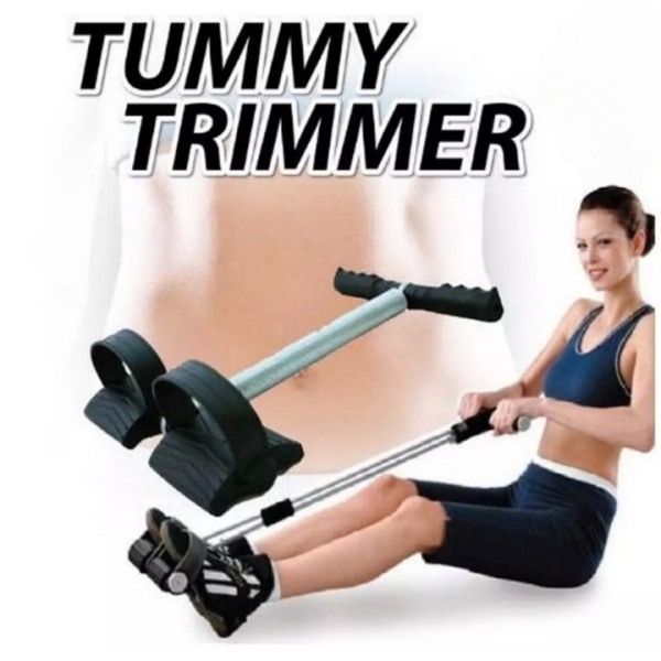 Tummy Trimmer Double Spring Foot Pedal Resistance Band
