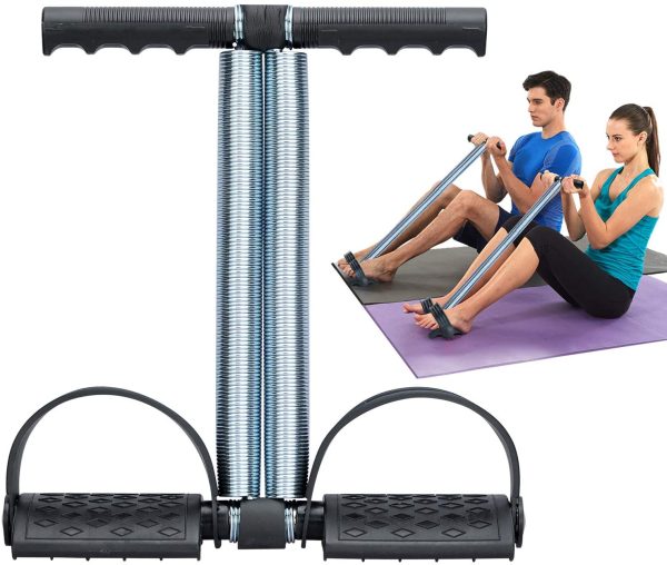 Tummy Trimmer Double Spring Foot Pedal Resistance Band